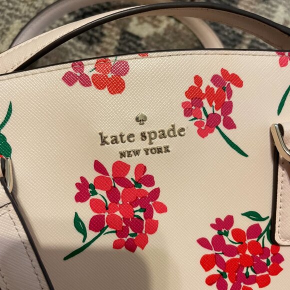 Kate Spade Perry Floral Medium Satchel - Fresh Peach - Picture 12 of 13